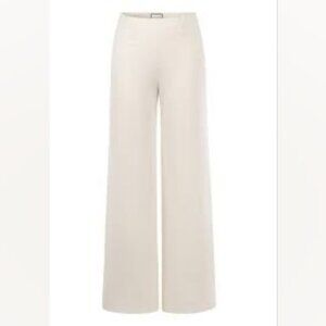 Seductive Pants "Kimberly" Elegant Cream Wide-Leg Women's Pants